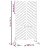 Privacy Screen Anthracite 100 x 50 x 180 cm Steel 868544