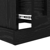 Coffee Table Black Oak 50 x 50 x 35 cm Engineered Wood 881372