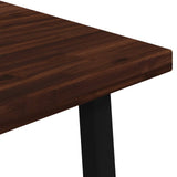 60 x 55 x 75 cm Solid Acacia Wood Dark Brown and Black 937565