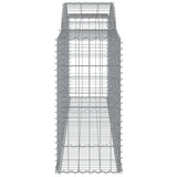 Arched Gabion Baskets 12 pcs 300x50x100/120 cm Galvanised Iron 3146711