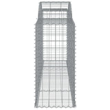 Arched Gabion Baskets 13 pcs 300x50x100/120 cm Galvanised Iron 3146712