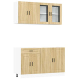 4 Piece Kitchen Cabinet Set Porto Sonoma Oak Engineered Wood 3314874