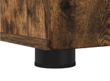 Bathroom Cabinet Smoked Oak 30 x 35 x 192 cm 883339