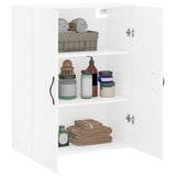 Wall Mounted Cabinet White 69.5x34x90 cm Engineered Wood 834978