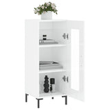 Sideboard High Gloss White 34.5x34x90 cm Engineered Wood 828798