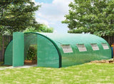 Polyethylene Upgraded Structure Walk-in Polytunnel Greenhouse, 6 x 3, Green T3398P317731