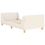 Children's Bed Frame with Headboard Cream 90 x 200 cm 42010884