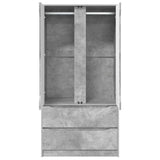 Bathroom Cabinet with Drawer Concrete Grey 79.5 x 49 x 156 cm 3406248