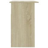 Desk with Drawers Sonoma Oak 110x50x76 cm Engineered Wood 800561