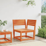 Garden Sofa Wax Brown Solid Pine Wood Single Modular 844666
