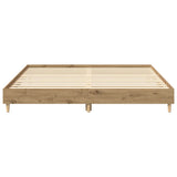 Bed Frame without Mattress Artisan Oak 160x200cm Engineered Wood 3329038