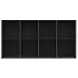 Book Cabinet Black Engineered Wood 66 x 30 x 130 cm Book Cabinet 800154