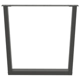Dining Table Legs V-Shape 2 pcs Anthracite 80x cm Steel 4012650