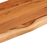 Wall Shelf 60x20x2,5 cm Rectangular Solid Wood Acacia Live Edge 370224