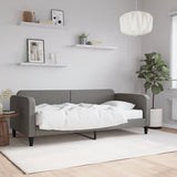 Daybed with Mattress Dark Grey 90x190 cm Fabric 3196884