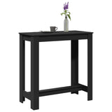 ZNTS Bar Table Black 102x50x103.5 cm Engineered Wood 854410