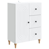 Sideboard with Drawer White 66 x 34.5 x 90 cm Engineered Wood 894165