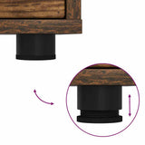 Bedside Table Smoked Oak 30.5 x 30 x 43 cm Engineered Wood 888807