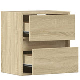 TV Wall Cabinet with LED Lights Sonoma Oak 41x31x45 cm 852275