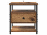 Bedside Cabinet 2 pcs Old Wood 40 x 42 x 56 cm Engineered Wood 881875