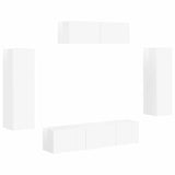 TV Cabinet 5 pcs High Gloss White 3409172