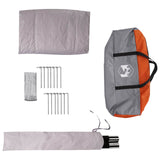 Tipi Tent Water-Resistant 3-Person Grey and Orange 42042208