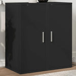 Shoe Cabinets 2 pcs Black 32x35x70 cm Engineered Wood 808957