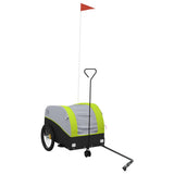 Bike Trailer Black and Green 30 kg Iron 94144