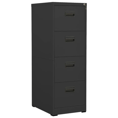 ZNTS Filing Cabinet Anthracite 46x62x133 cm Steel 336281