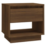 ZNTS Bedside Cabinet Brown Oak 45x34x44 cm Engineered Wood 812985