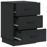 Bedside Cabinet Black 43 x 41 x 63.5 cm Engineered Wood 895246