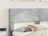Bed Frame with Storage and Headboard Concrete Grey 150 x 200 cm 3414374