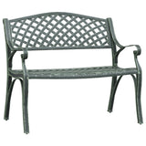 Garden Bench Green Cast Aluminium, Cast Iron Standard 317745
