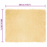 Faux Sheepskin Rug TAFALLA Cream 200 x 280 cm Polyester 42021507