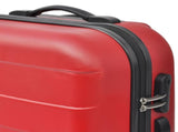 Three Piece Hardcase Trolley Set Red 45.5/55/66 cm 91143