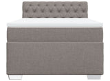 Box Spring Bed with Mattress Taupe 90x200 cm Fabric 3285782