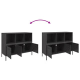 Sideboard Black 100.5x39x79 cm Steel 843090