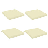 4-Piece Seat Cushions SOEST 4 pcs 100% Polyester Cream 945084