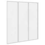 140785 Shower Bath Screen Wall 141 x 132 cm 3 Panels Foldable