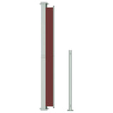 Patio Retractable Side Awning 180x500 cm Brown 313408