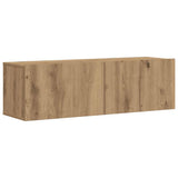 7 Piece TV Cabinet Set Wall-mounted Artisan Oak Engineered Wood 3329020