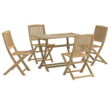 5 Piece Garden Dining Set Solid Wood Acacia 3295007
