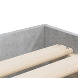 Bed Frame with Drawers without Mattress Concrete Grey 90x190 cm Single 3207325