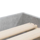 Bed Frame with Drawers without Mattress Concrete Grey 100x200 cm 3207290