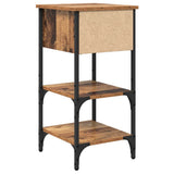 Bedside Cabinet 2 pcs Brown 33.5 x 36 x 70 cm Engineered Wood 871237