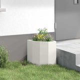 Corner Planter White 30 x 30 x 35 cm Steel 883655