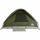 ZNTS Camping Tent Dome 4-Person Olive Green Waterproof 4009642