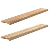 Window Sills 2 pcs Untreated 140x20x2 cm Solid Wood Oak 4009099