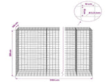 Gabion with 3.5 mm Wire and 10x10 cm Mesh 1150x100x200 cm 3463457