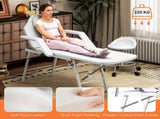 Portable Massage Table, 3 Section Adjustable Beauty Bed, Foldable Massage Bed with Face Hole, T3398P378893